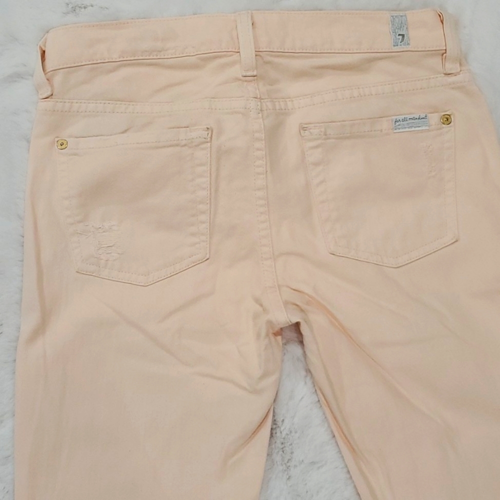 7 for all mankind Peach skinny jeans - Picture 2 of 7